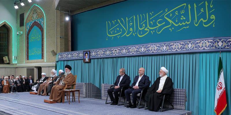 دیدار مسئولان نظام و سفرای کشورهای اسلامی با رهبر انقلاب